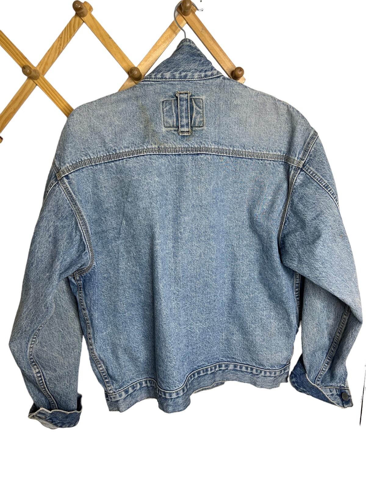 Vintage 80’s Street Wear Cropped Code Bleu Japan Distressed Denim Jean Sz S