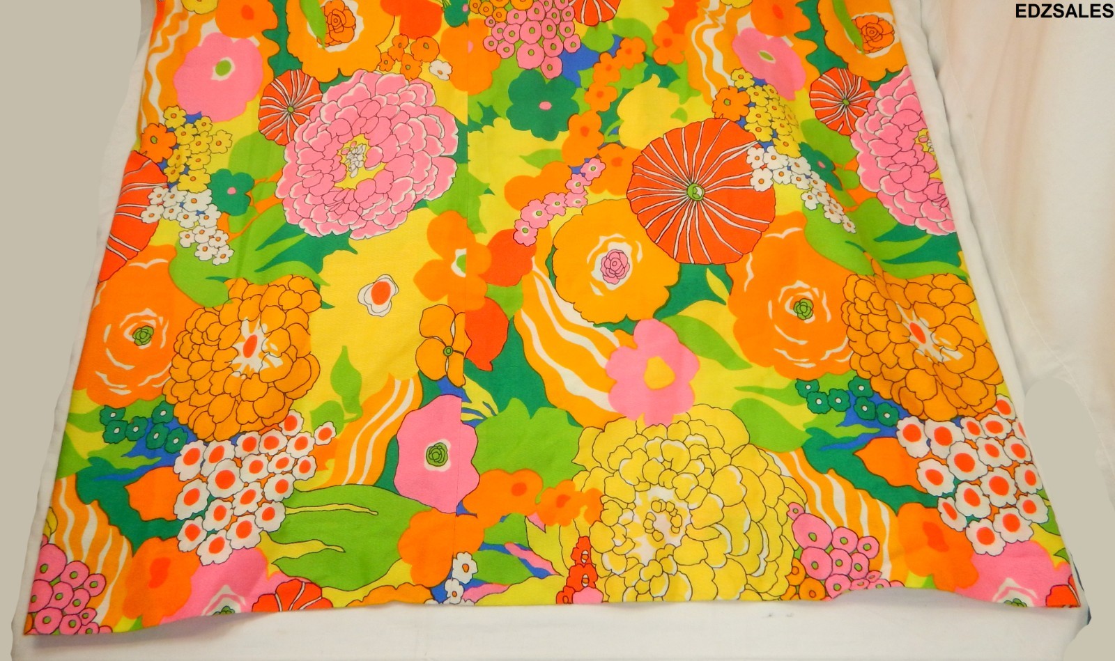 Lilli Diamond Vintage 60s/70s Floral Pattern Dress