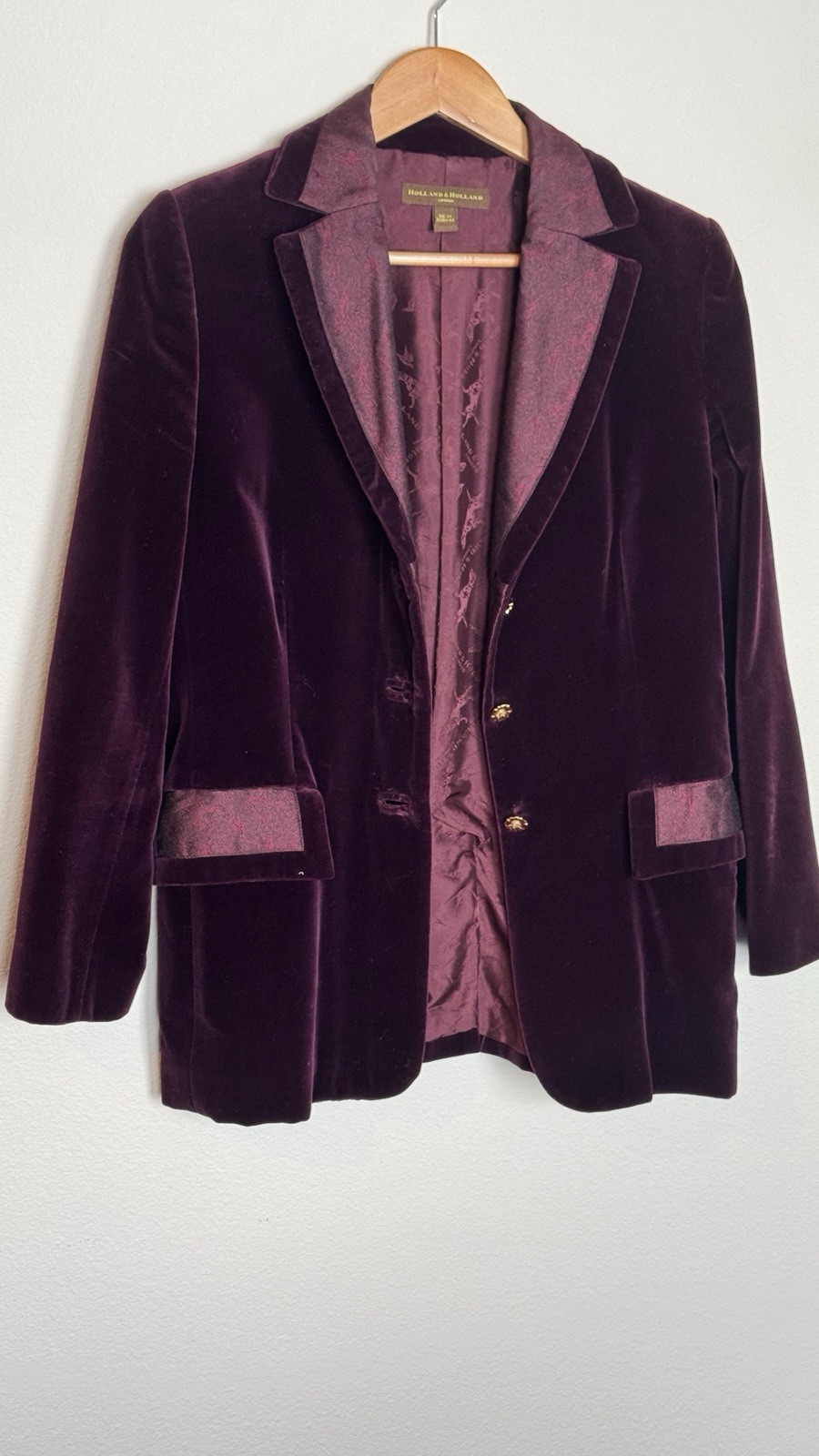 Holland & Holland – Royal Clothiers – Vintage Velvet Dinner Jacket