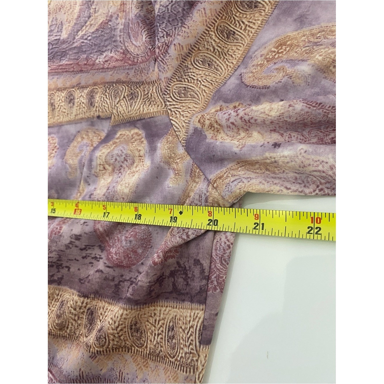 Whirlaway Frocks Paisley Jacket Blazer Vintage Boho Purple Gold Size 16 Women