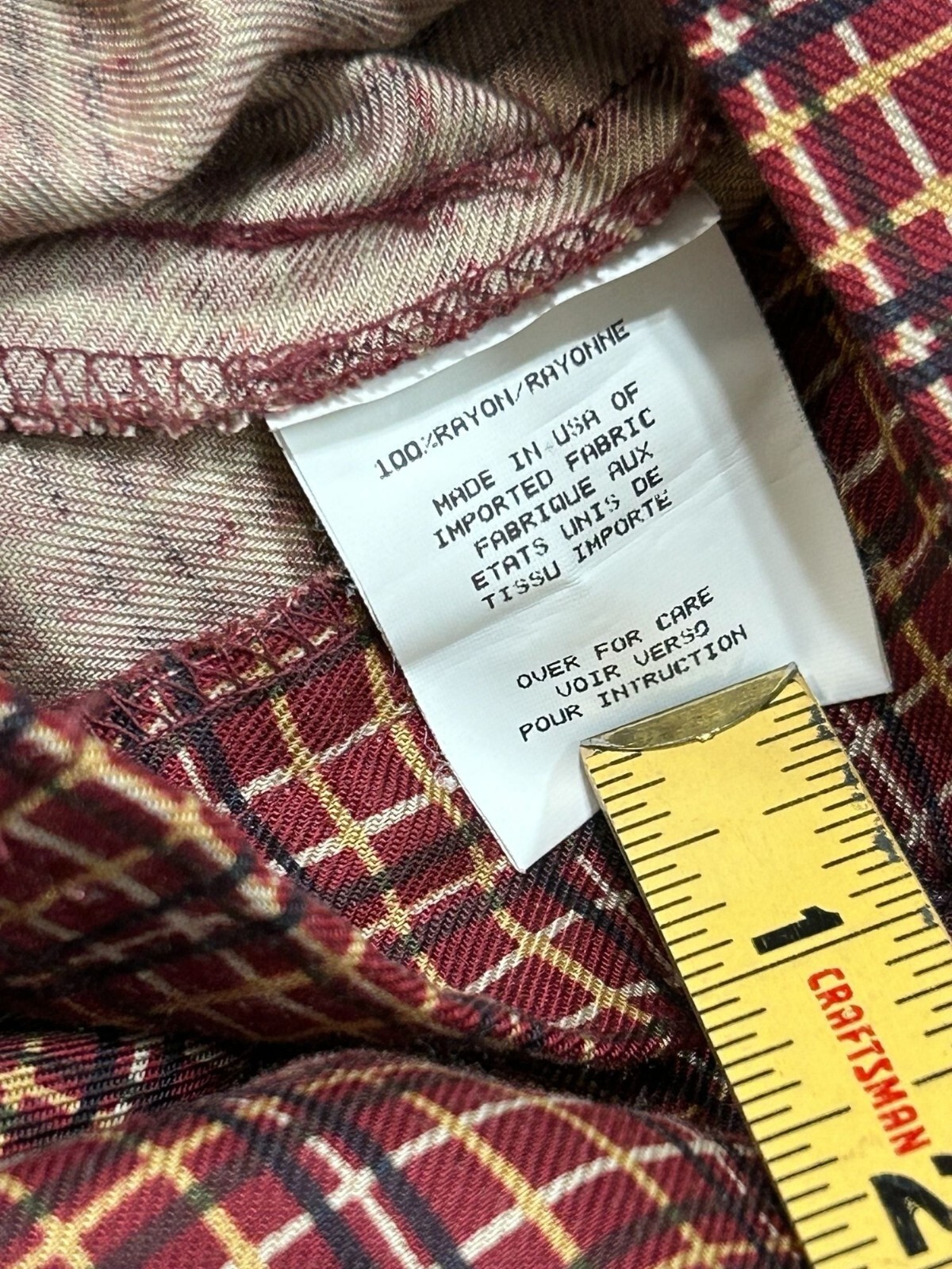VTG David Brooks Womens Size 4 Plaid Skirt & Vest Set W Floral Details Wrap Zip