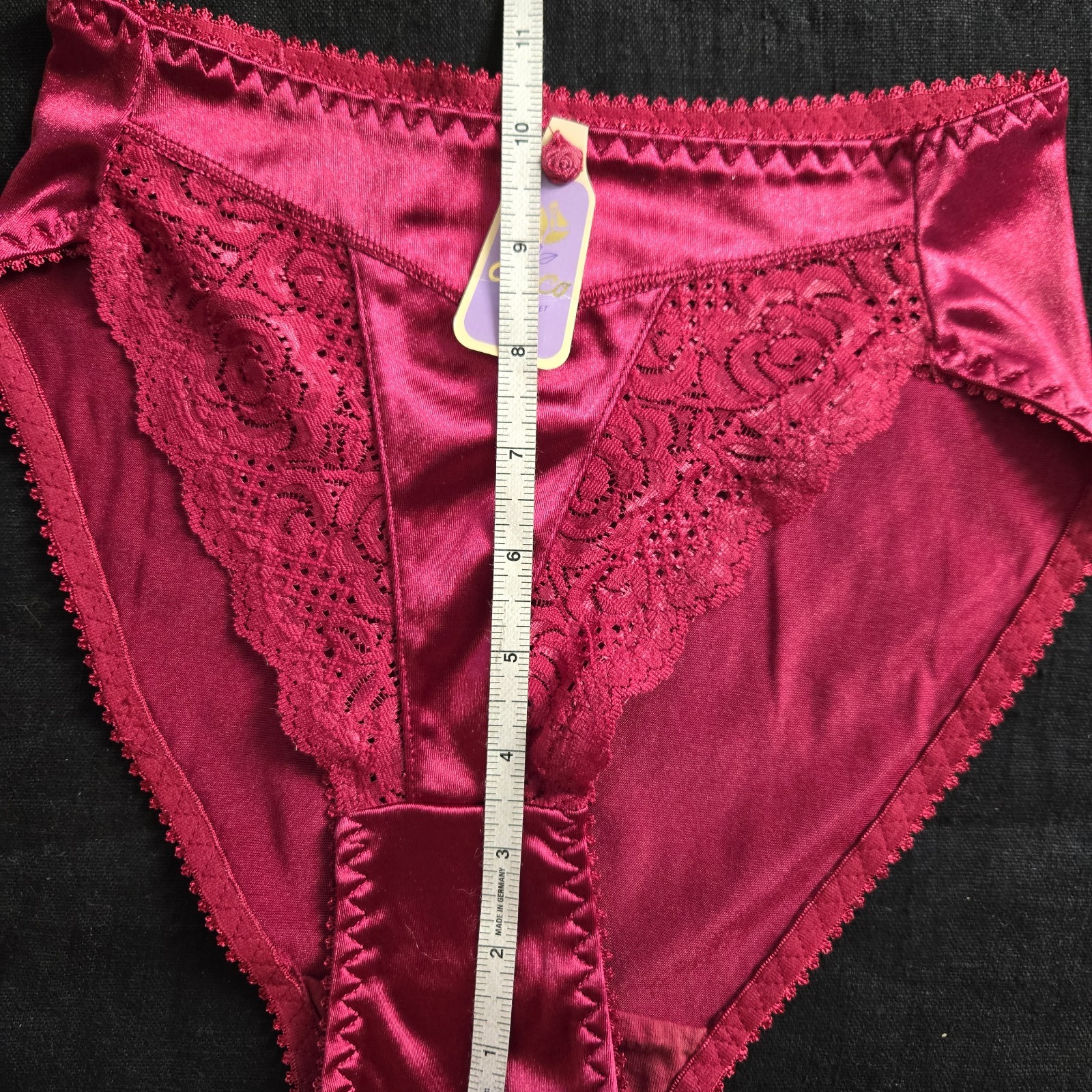 Vintage Co Co Secret Satin Panties- Small- Lace- 2 Pairs