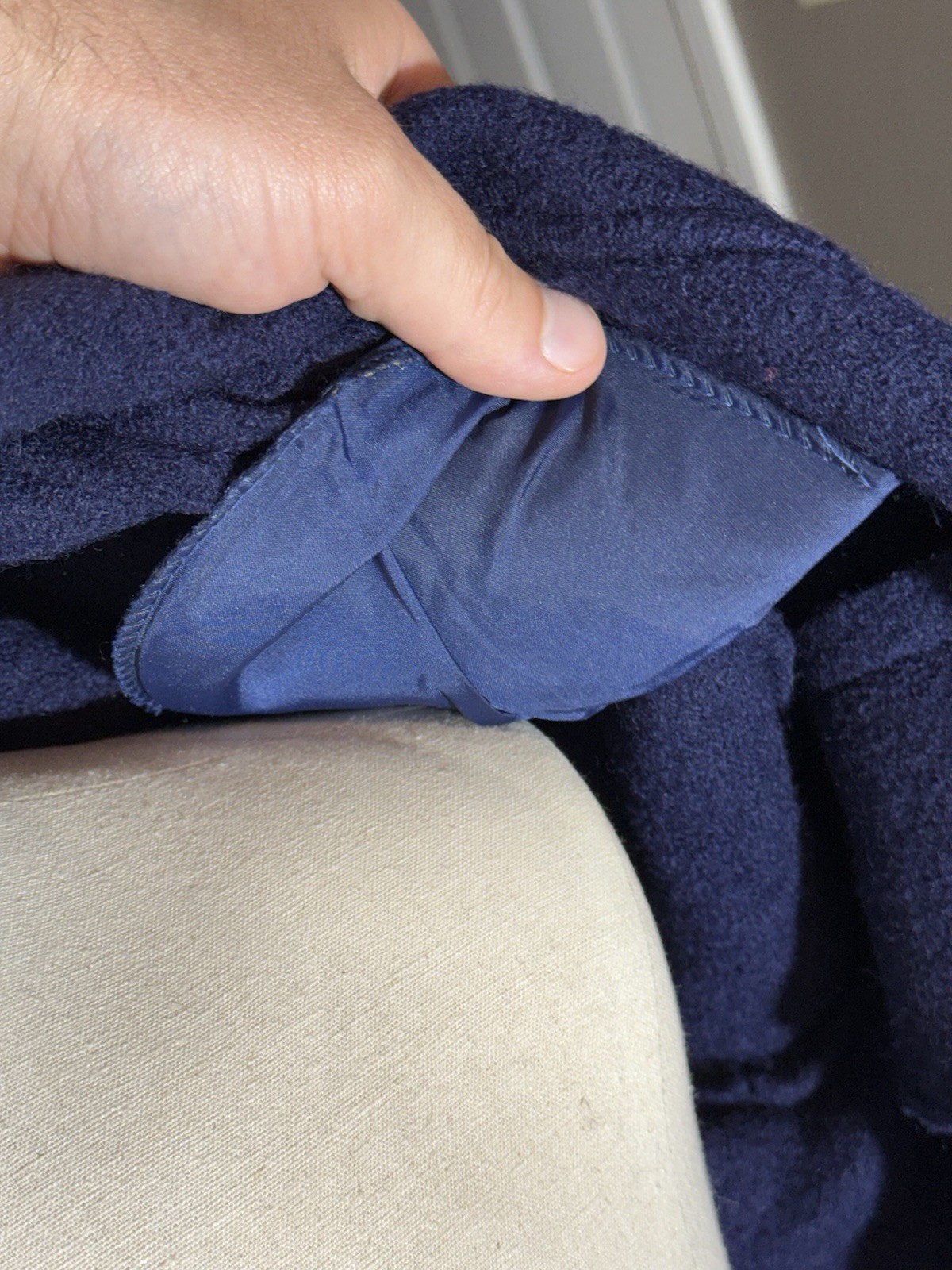Carroll Reed XL 100% Wool Dark Blue Sweater (New Old Stock)