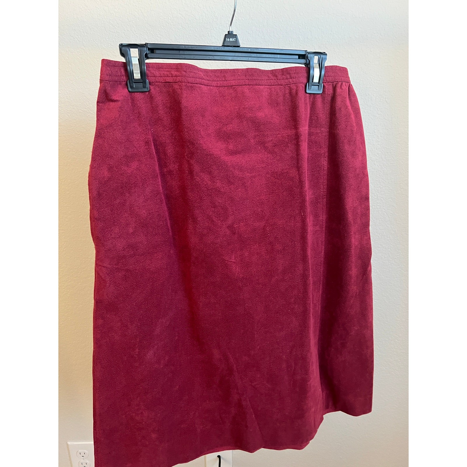 Vintage Maroon Burgundy Abe Schrader ILGWU skirt