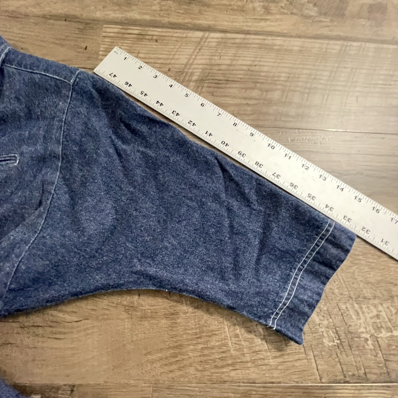 Vintage Full Denim Dress Petites By Willi Size Sm? Button