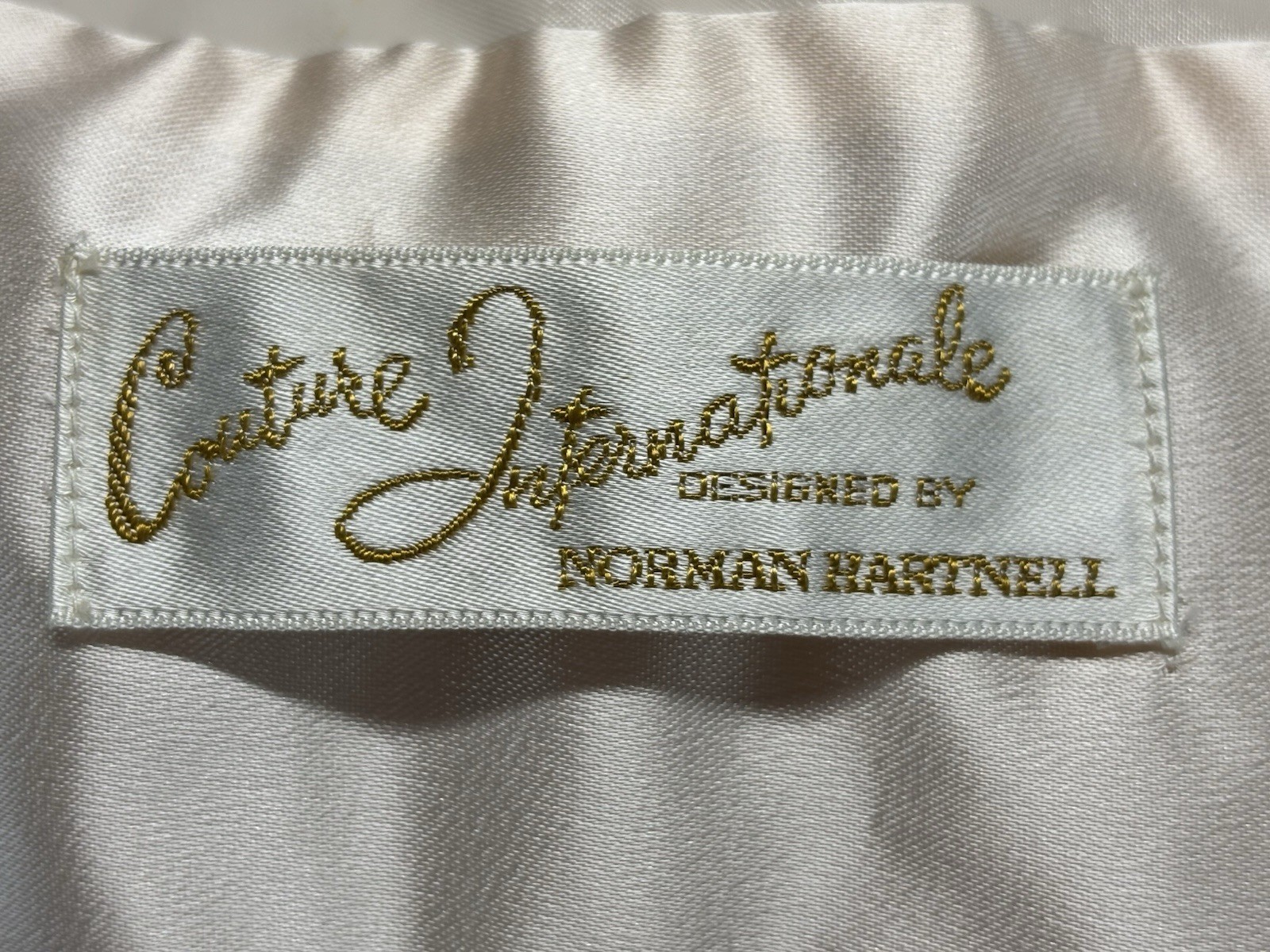 Vtg Couture Internationale By Norman Hartnell 2 Pc Peignoir Gown Jacket 32 60s