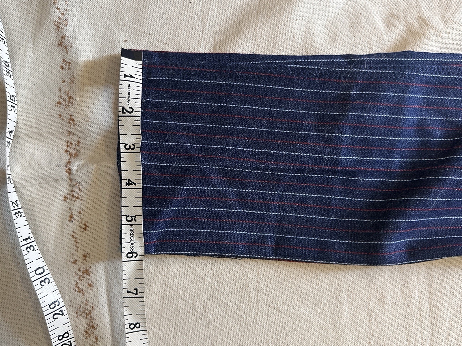Braxton 1980s High Waisted Pinstriped Jeans New With Tags Rare Designer Denim