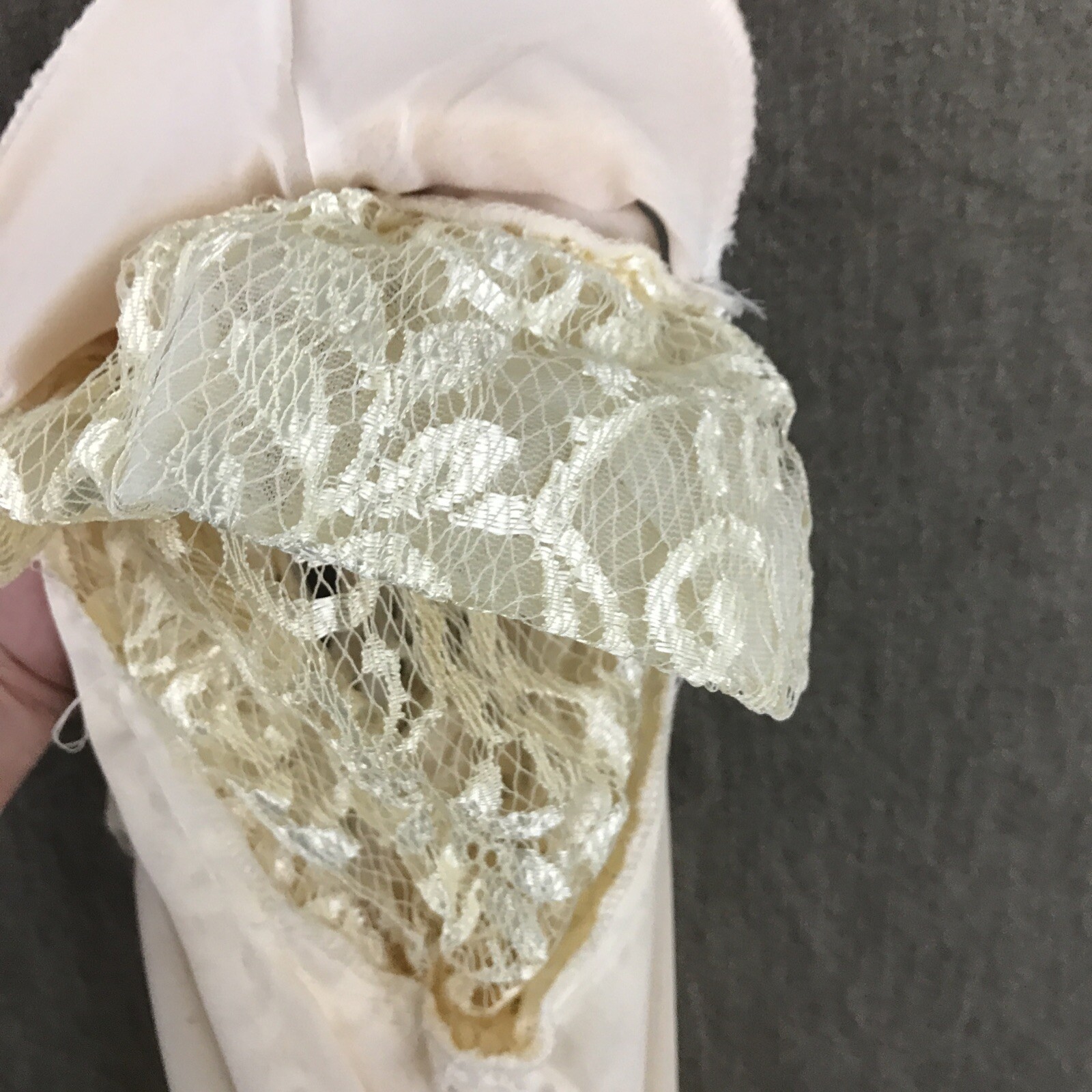 VTG Ala Carte California 80s Cream Color Lace Party Prom Wedding Dress Size 7/8