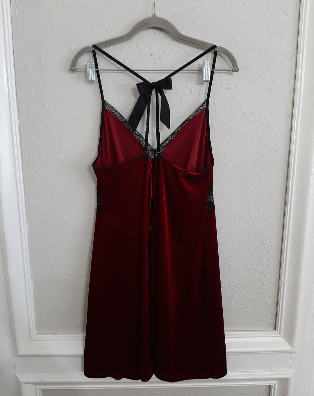Vintage 90s Linea Donatella lingerie set velvet vampy goth whimsy robe and gown