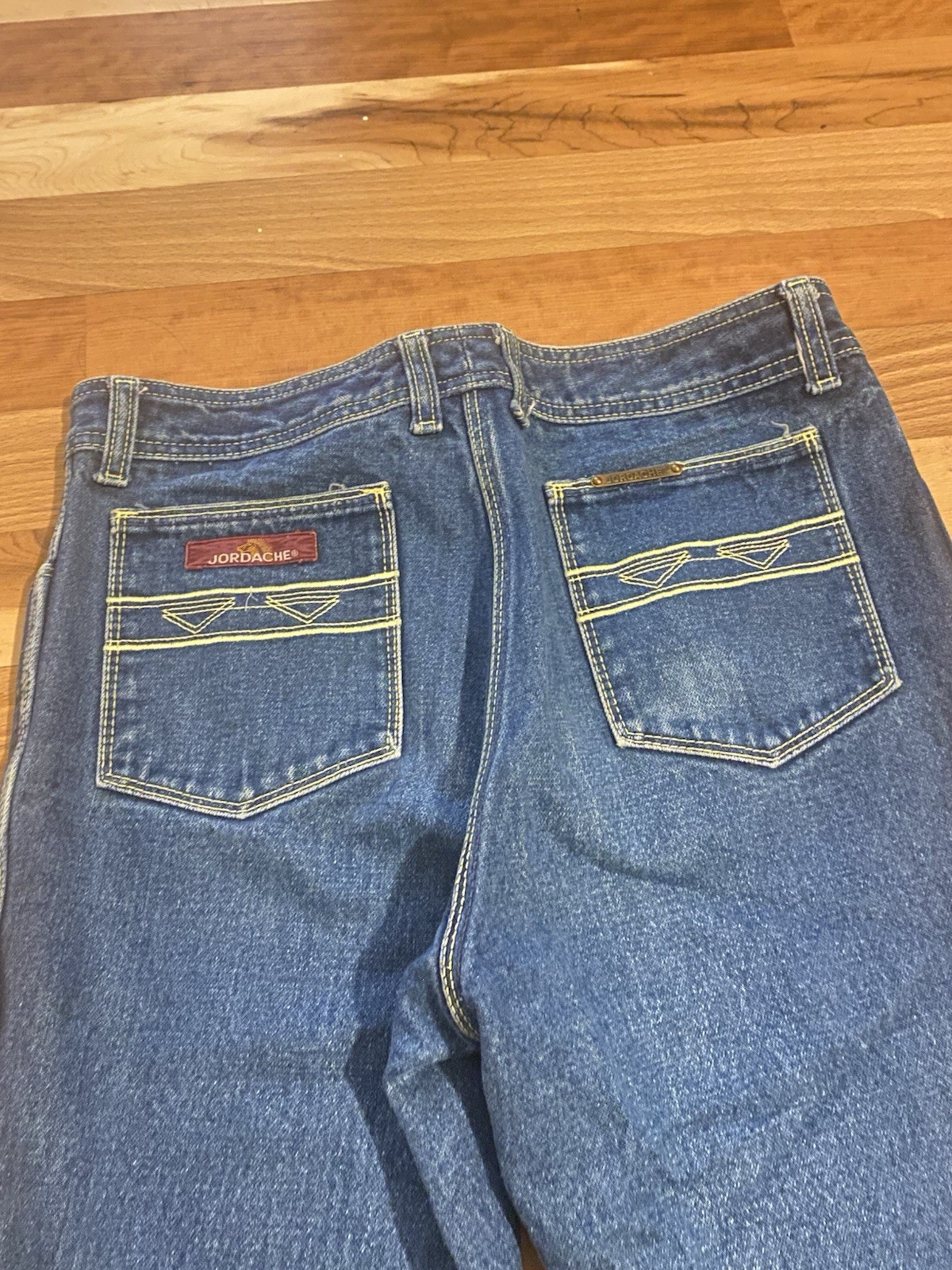 Vintage 1980’s Jordache Darn blue denim jeans pants dark wash 31” Waist 33”