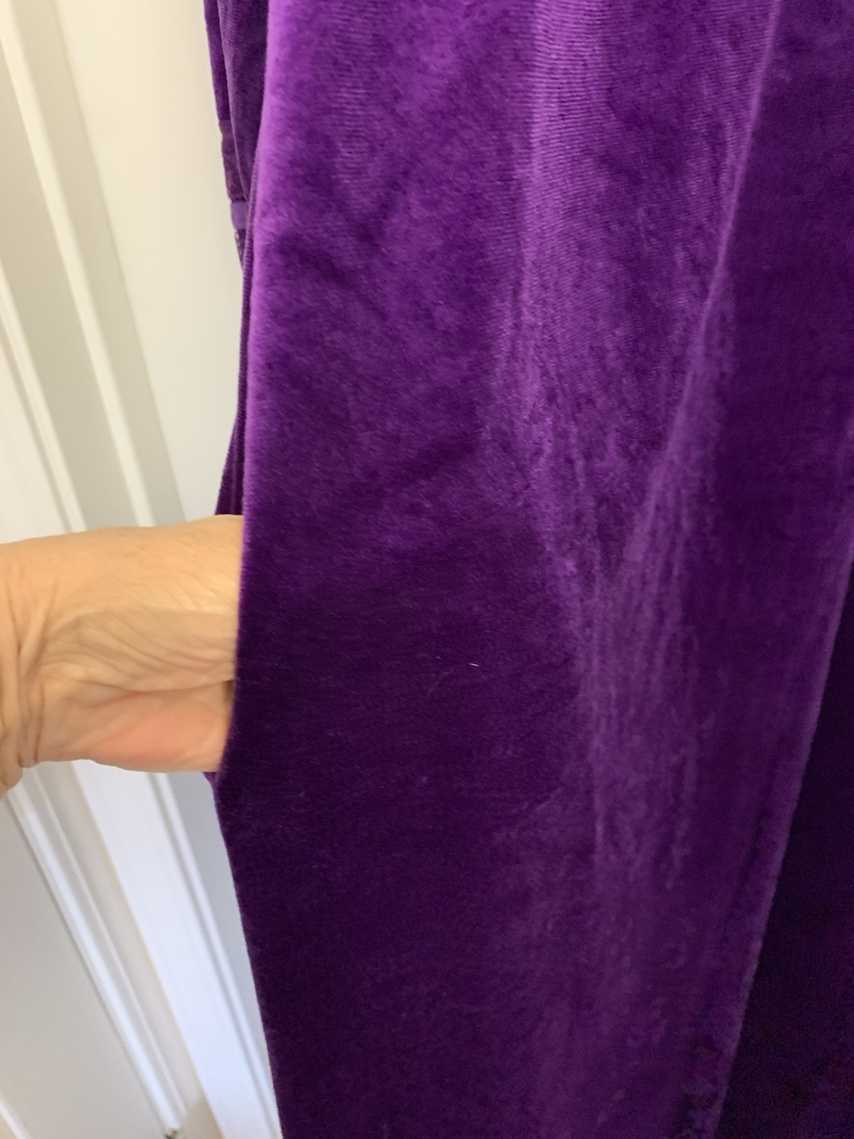 Vintage Reasa Martin USA Purple Crushed Velour Robe Please Read Description