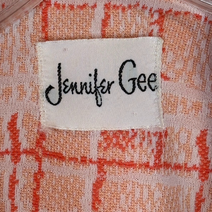 Vintage Pants Suit Medium Orange 2 Piece Set Blazer Jacket Retro