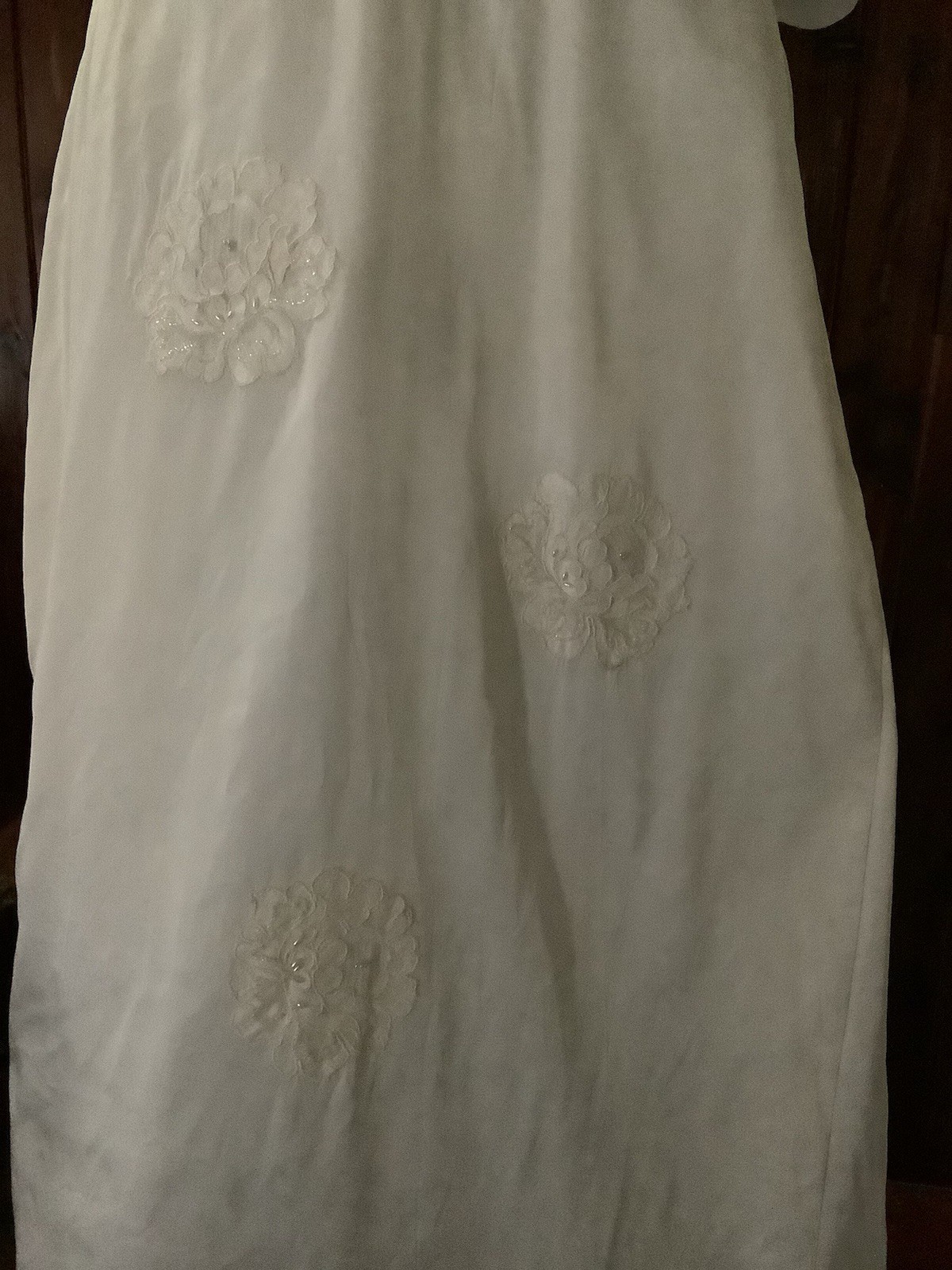 Vintage 1950’s early 60’s Wedding Gown Dress Lace Sequins Pearls 34-28-46