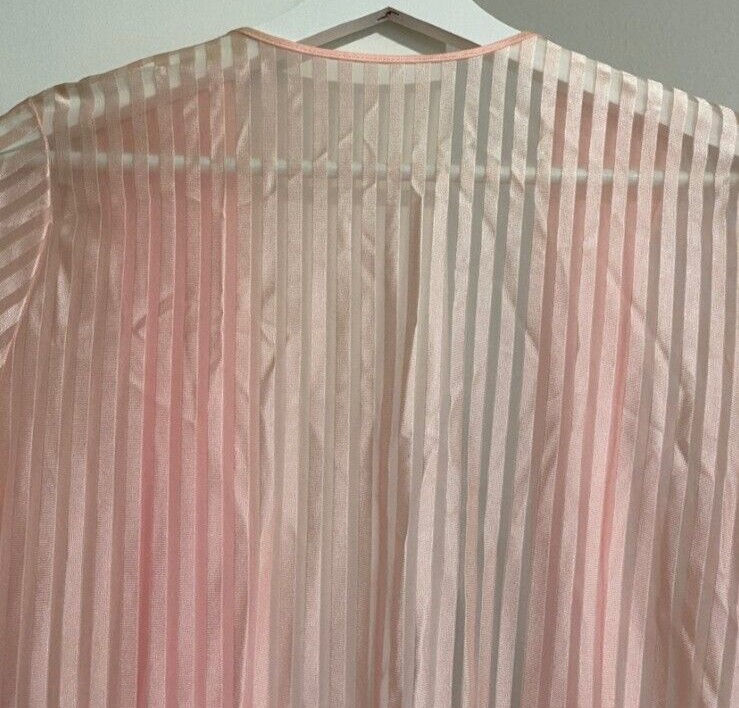 Vintage Frederick’s of Hollywood and Pandora Lingerie Pink Stripe Robe