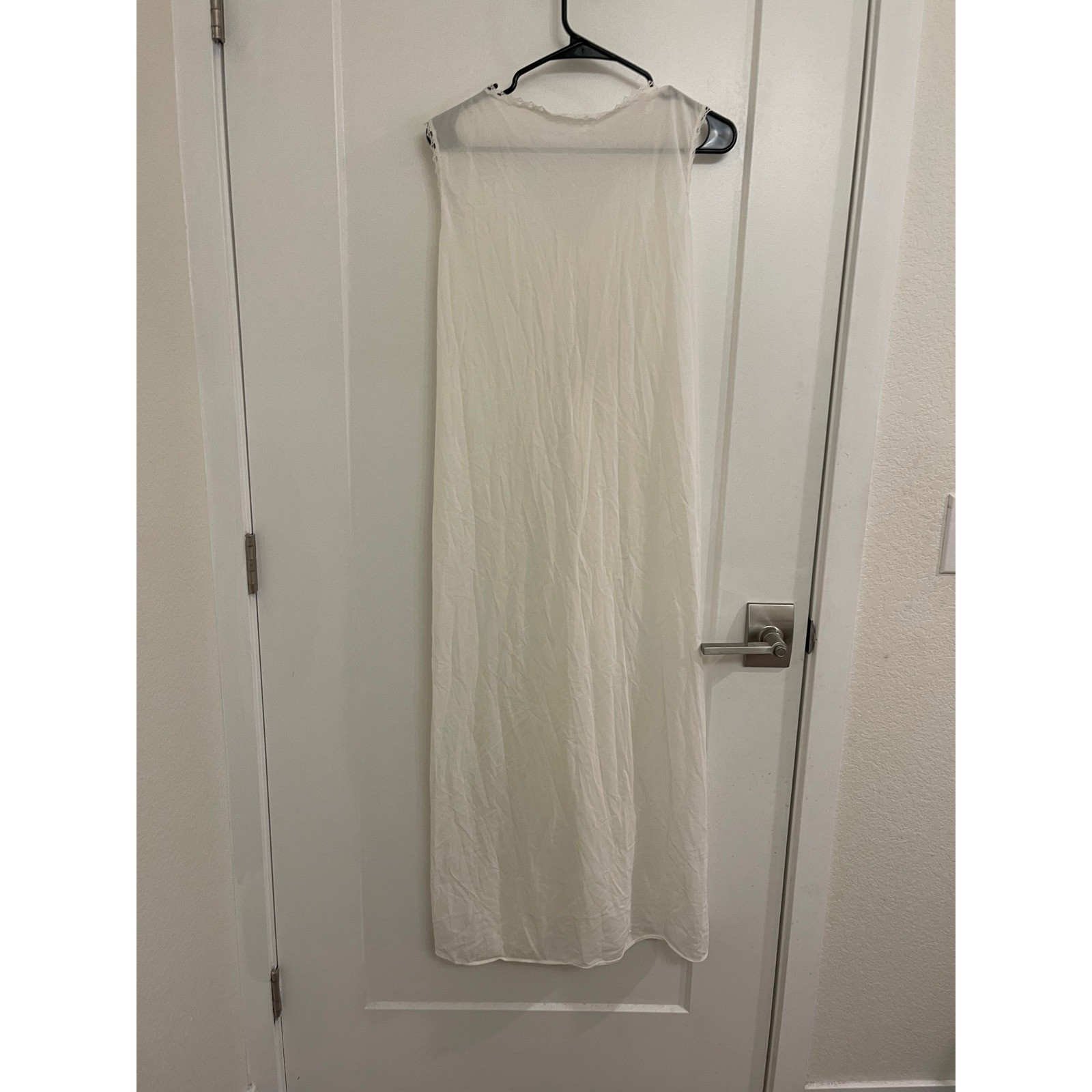 Vintage 70s White Lace Lingerie Dress Cottagecore GrandmaCore Chic Classy