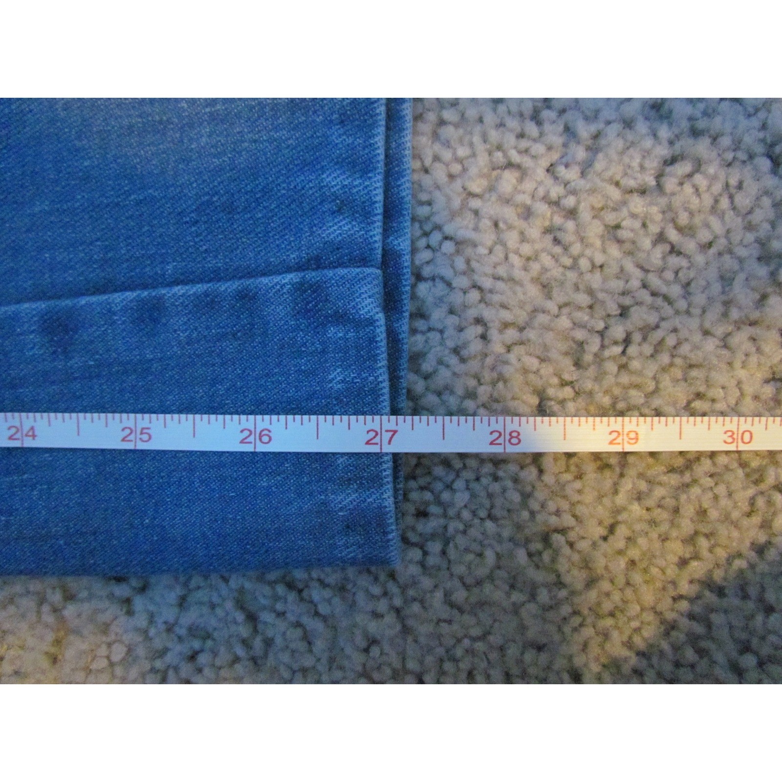 1970s Sears Jeans That Fit 28 Blue Vintage High Waisted Wide Leg Denim Mom