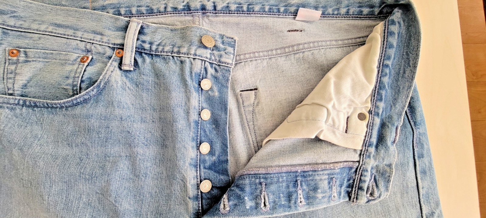 Levi’s 501 Selvedge Redline Made in USA Cut Off Shorts SZ 38X24’5
