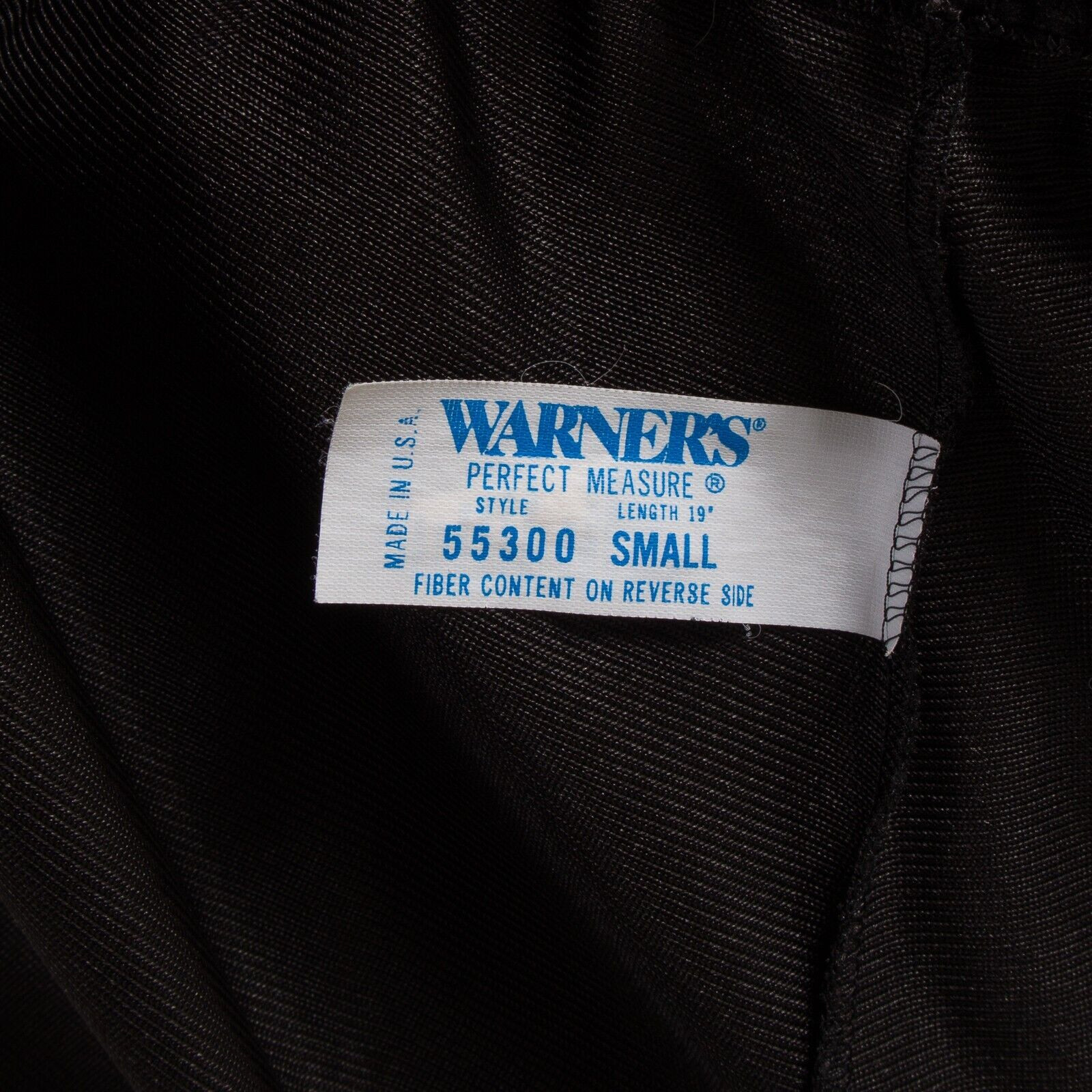 💖 WARNER’S Perfect Measure Black Silky Nylon Half Slip Skirt Lace Trim Hem S