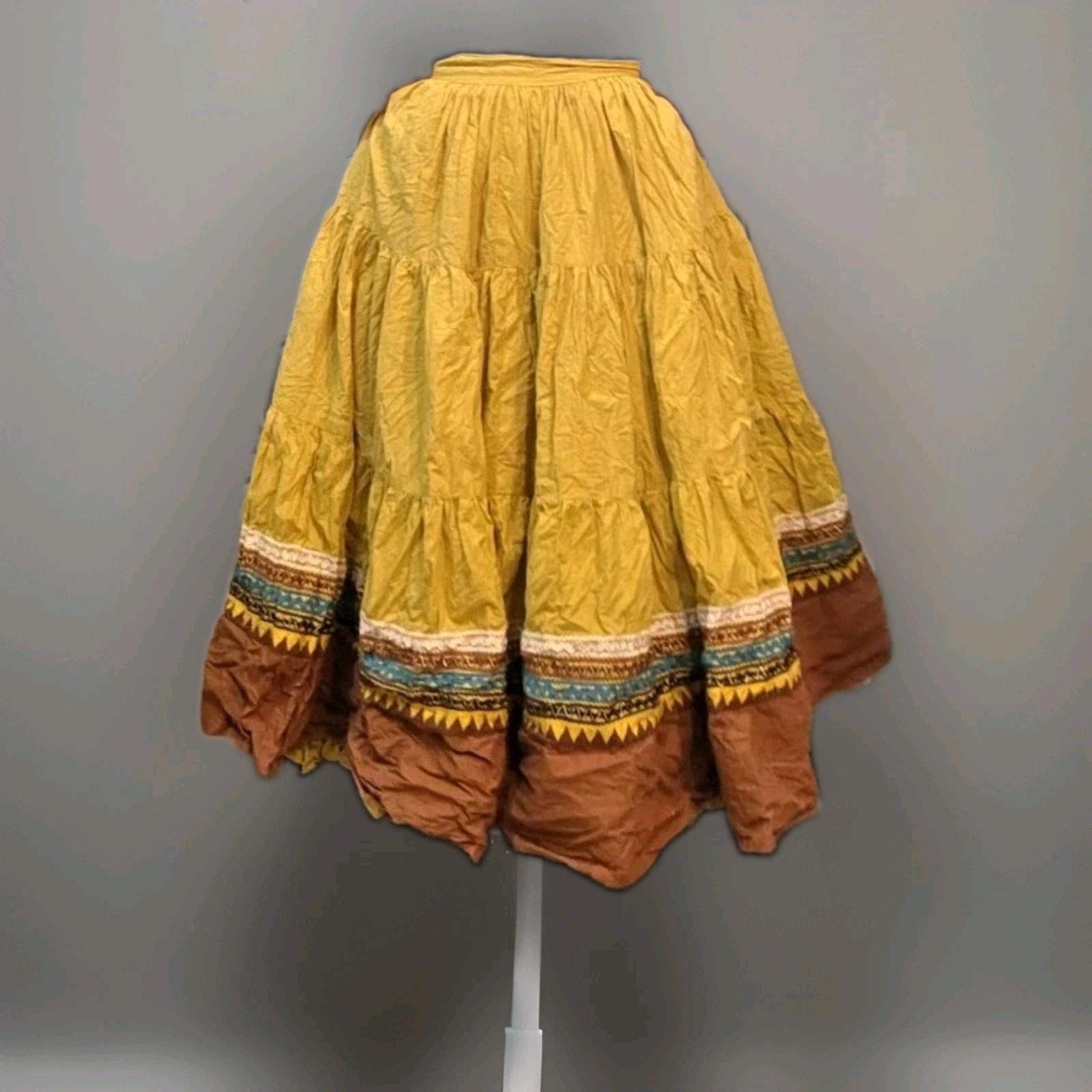 Vintage Rare Western Boho Handmade Circle Skirt