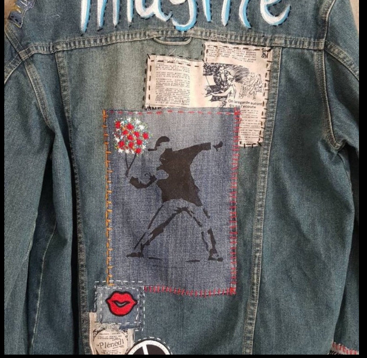 One Of A Kind – Hand Painted HANDMADE Vintage Denim 90’s Levis Lee Diesel