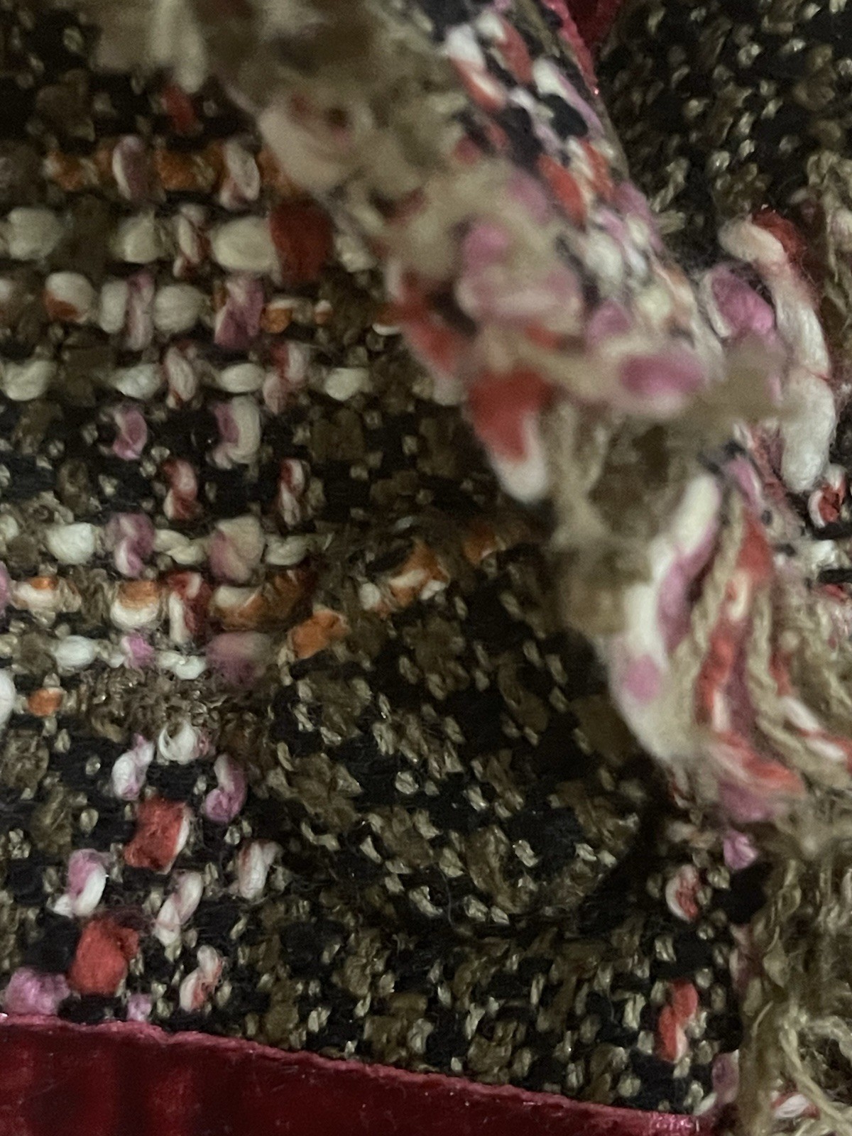 Vintage Tweed-True Meaning Wool Jacket , With Beautiful Velvet Detailing.