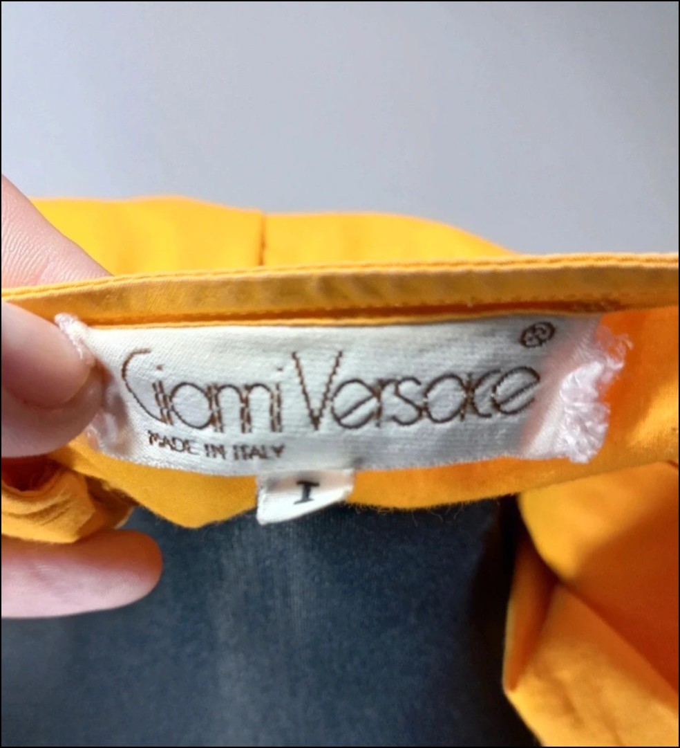 Rare Gianni Versace Vintage Wrap Kimono Shirt Japanese Inspired Made in Italy