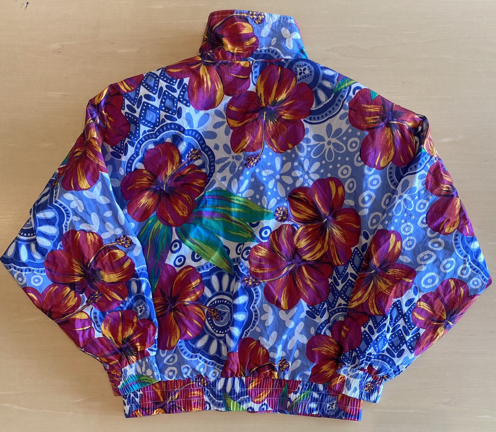 Vintage Andy Johns Women’s Sz Sm 2-Piece Track Suit Pants Jacket Floral Bright