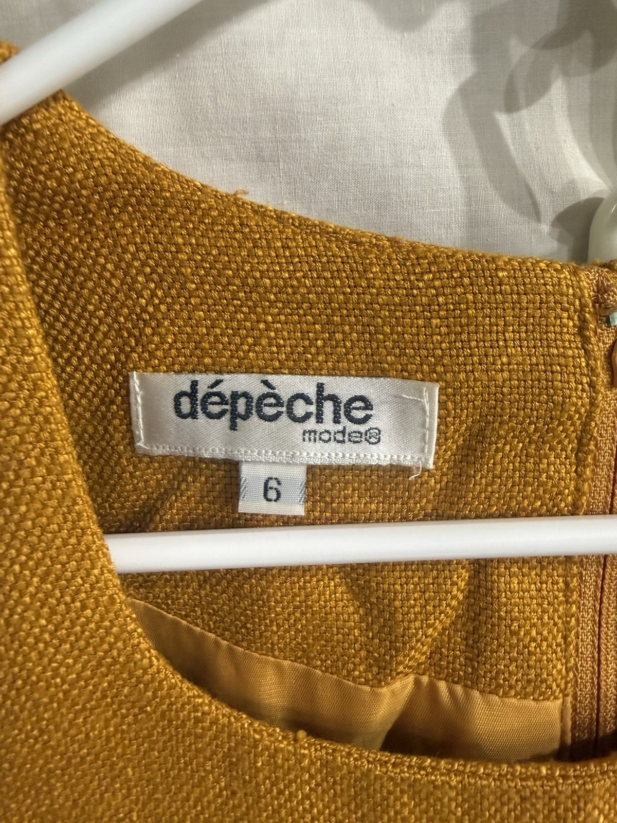 Depeche Mode Yves Cossette Dress Women Size 6 Vintage 80s Layered Decorative