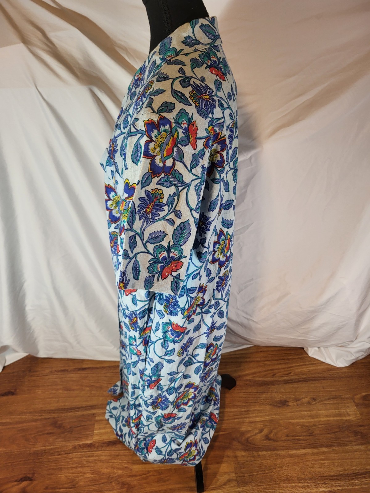Vintage Carroll Reed Womens Size 12 Floral Midi Long Prairie Dress Cottage Core