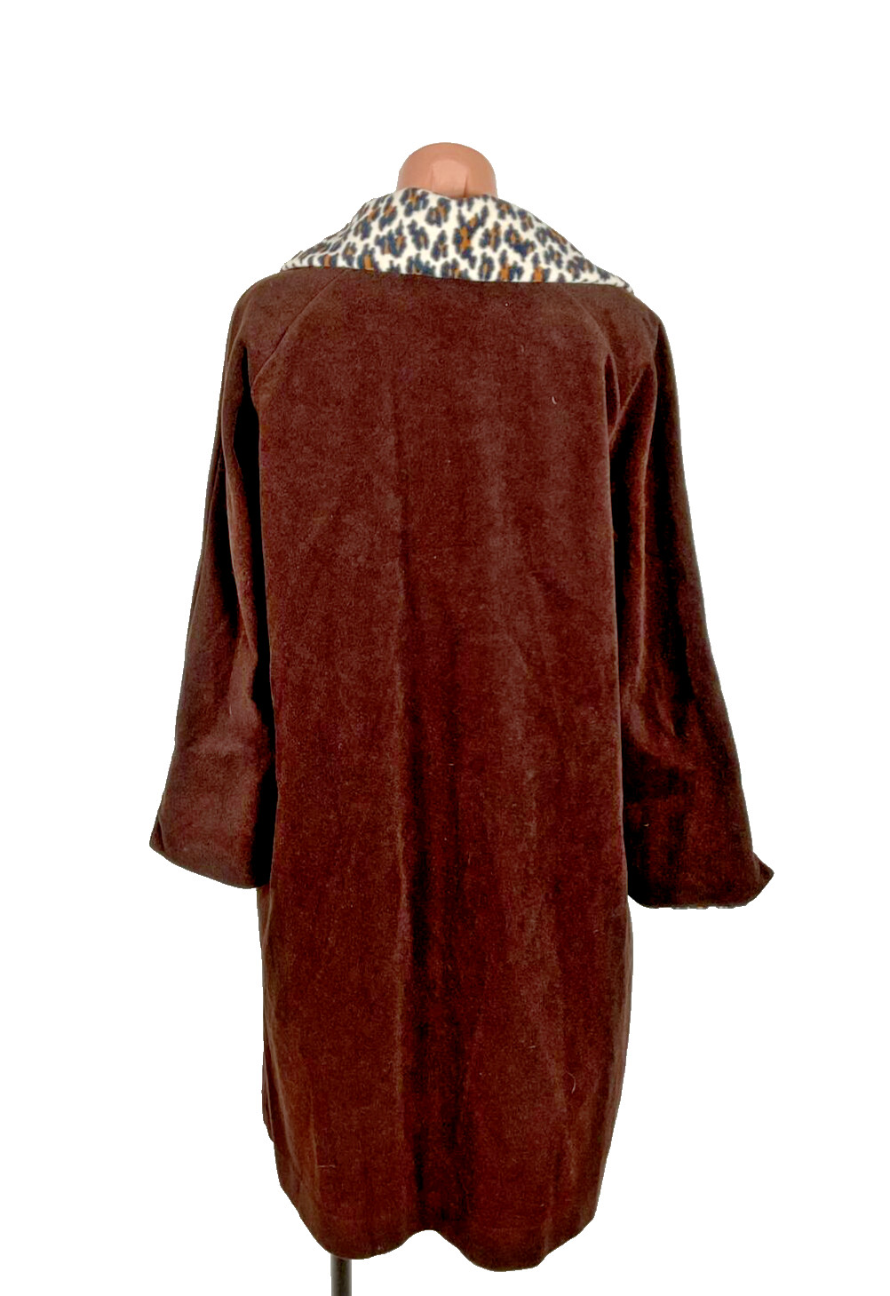VTG 60s VANITY FAIR Leopard animal print leopard HOSTESS House Coat ROBE sz M