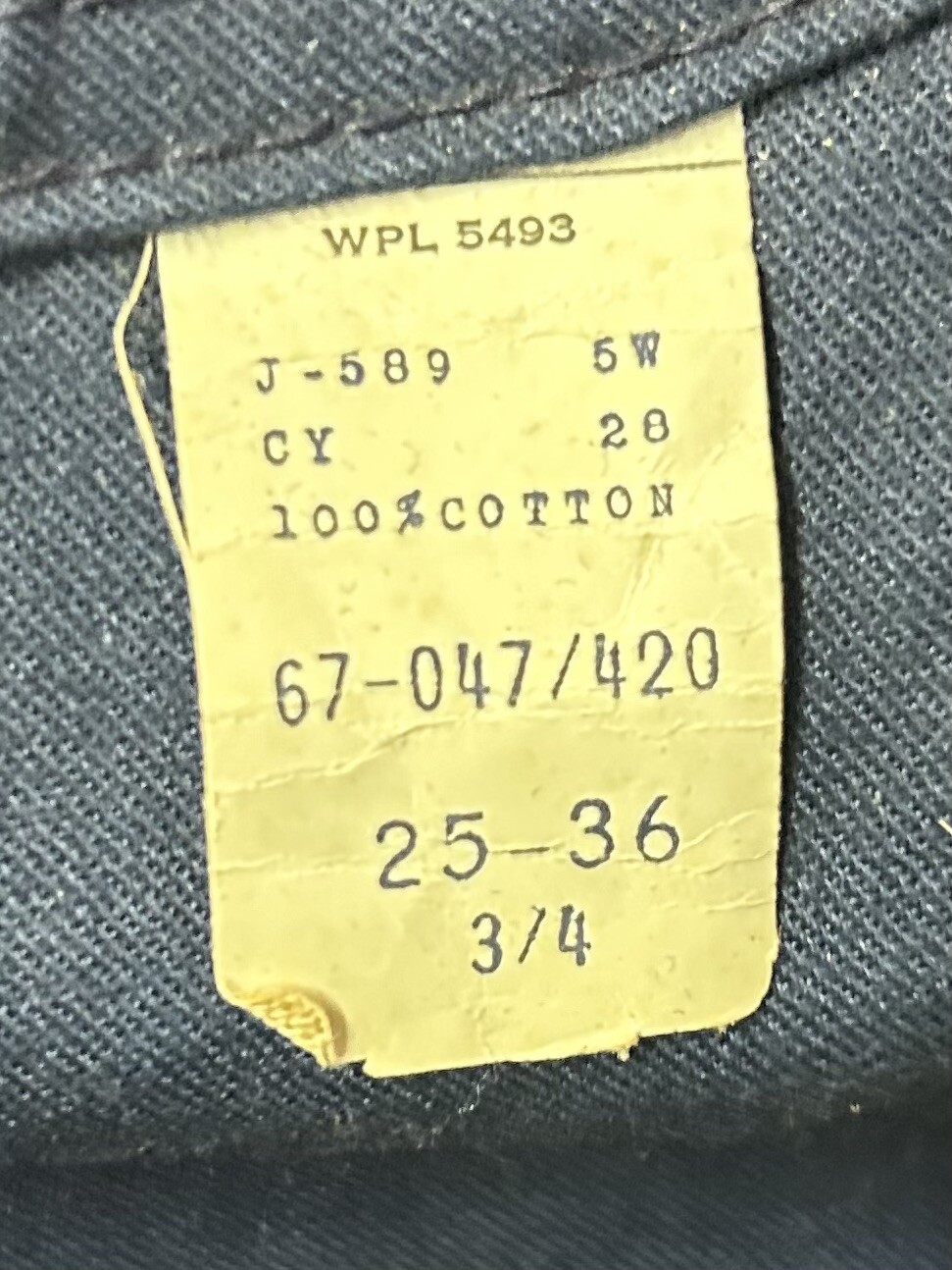 Vintage 1980’s Washington Deecee Jeans, Deadstock NWT, Size 25×36