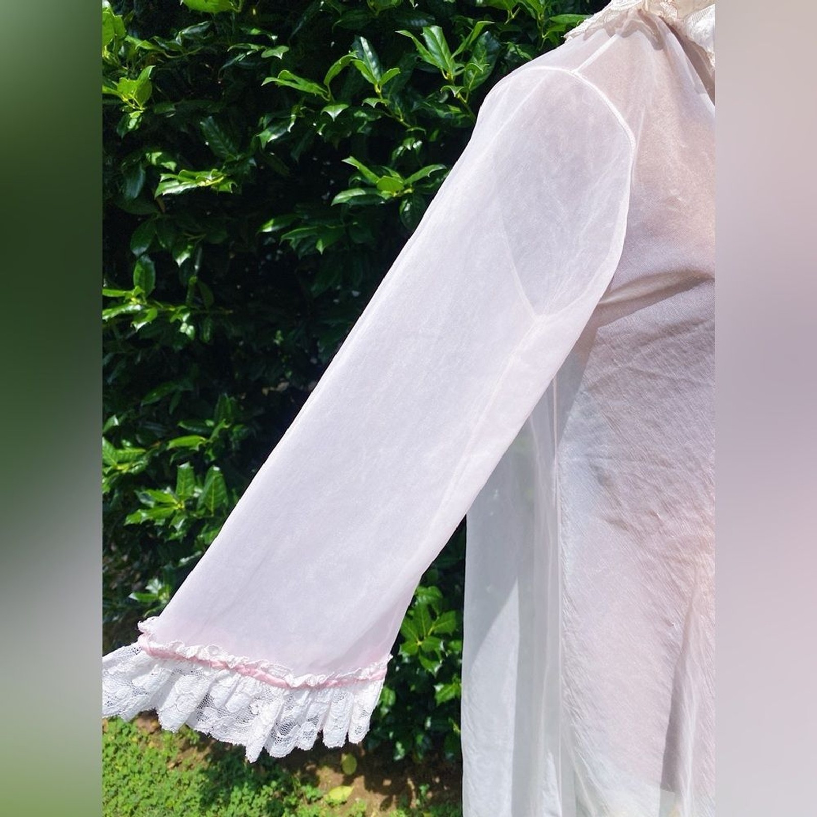 Vintage Festival Sabrina Carpenter Victorian Coquette Ruffle Lingerie Robe