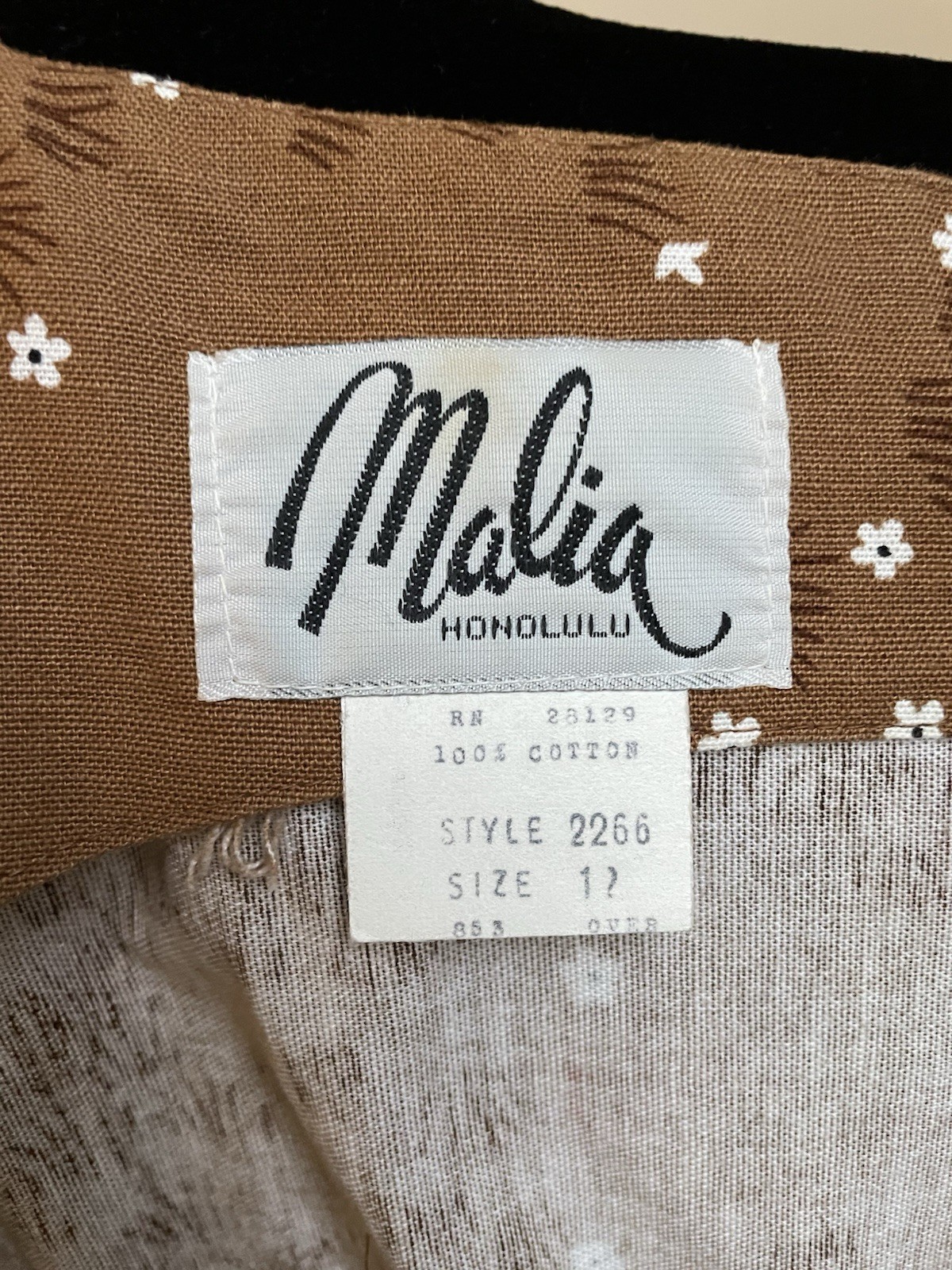 Vintage Malia Honolulu Size 12 Sun Dress