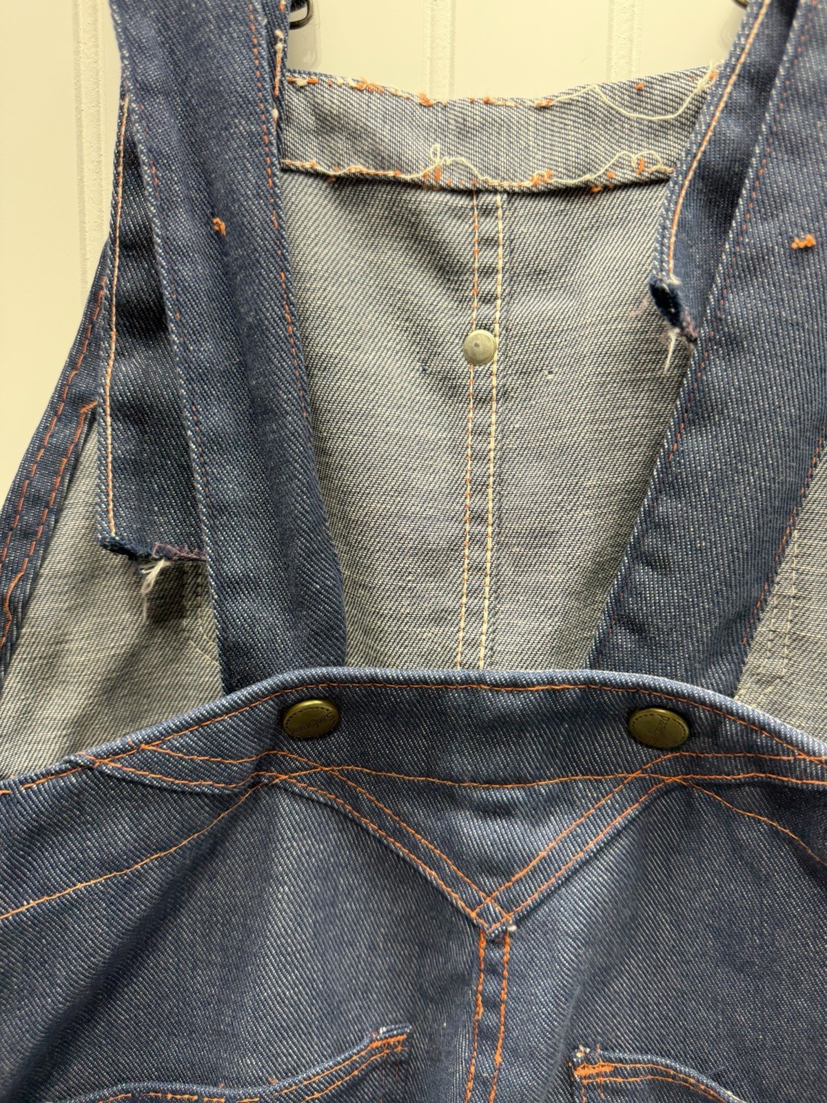 Turtle Bax Denim Overalls 5/6 Sanforized Need Repair
