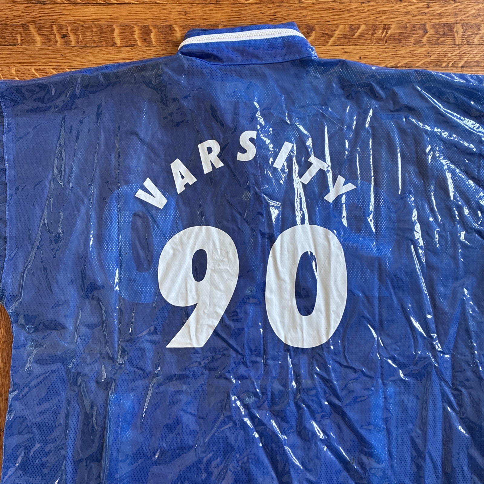 VTG RARE Kenn Sporn for Wippette Jersey Varsity Vinyl Raincoat Festival Rave