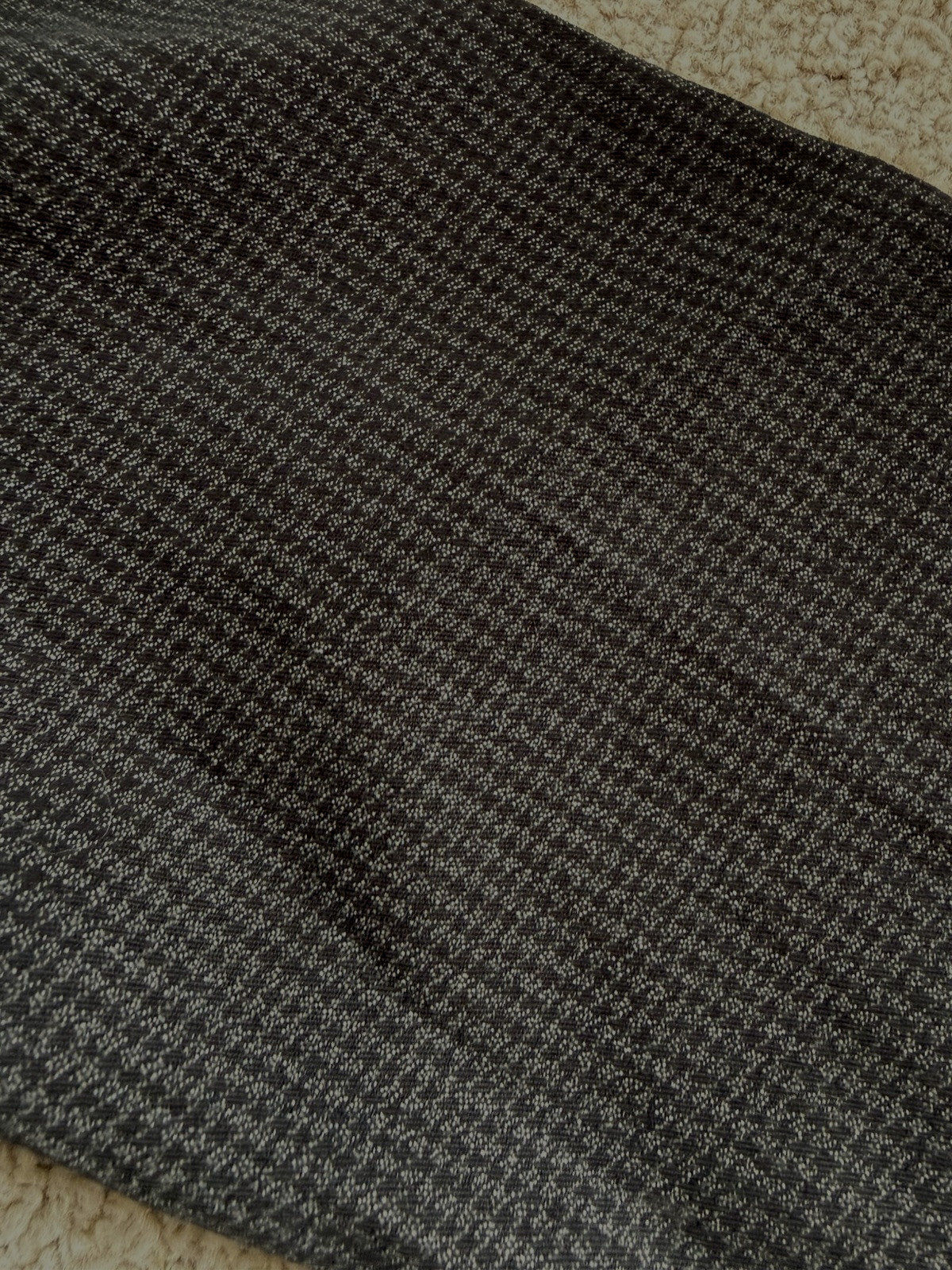 Vtg BENTLY 2 pc BUSINESS SUIT houndstooth 13/14 Jacket 11/12 pants Black-Gray
