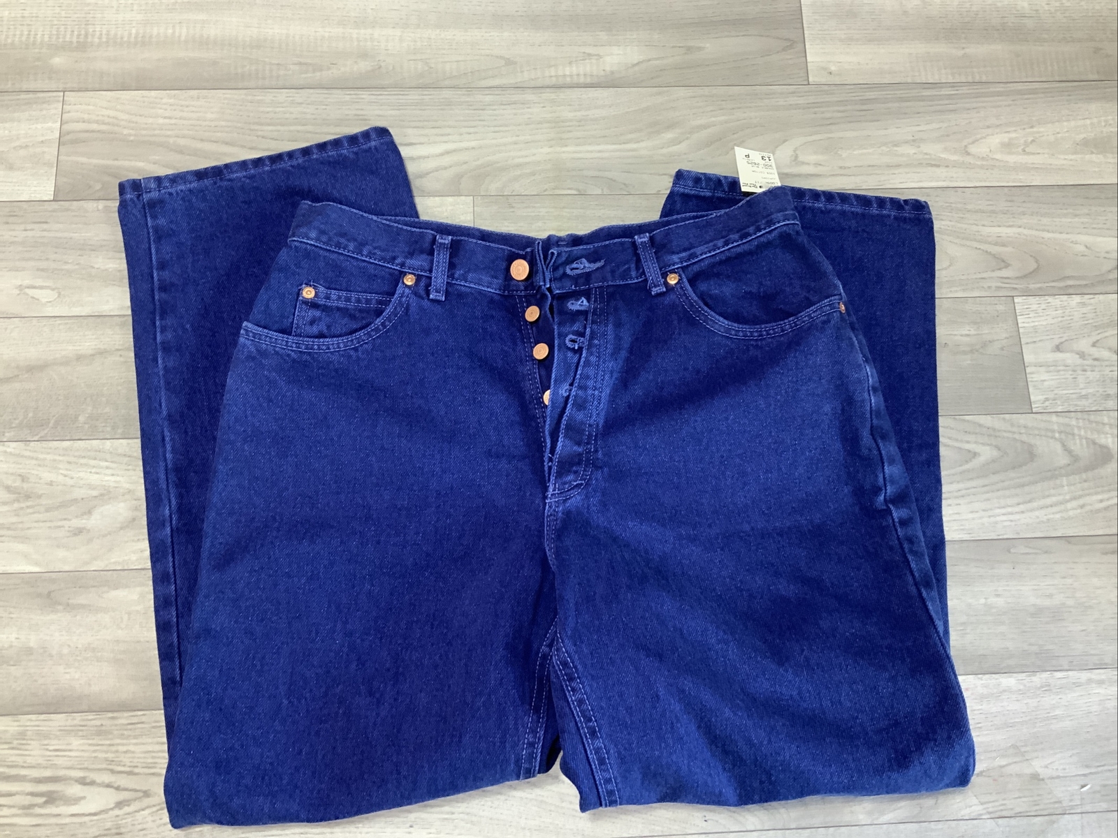 NWT Lee Jeans Junior Size 13 Petite Straight Leg Women’s 32×28 Vtg Loose Fit