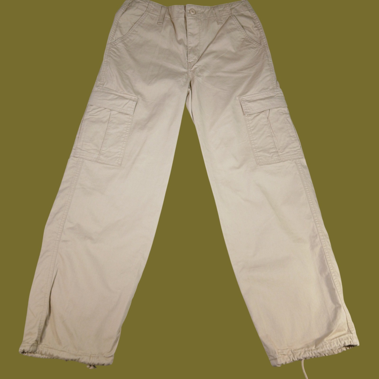 Levi’s ’94 Baggy Pants Women’s 29×32 Tan Cargo 90s Style Utility
