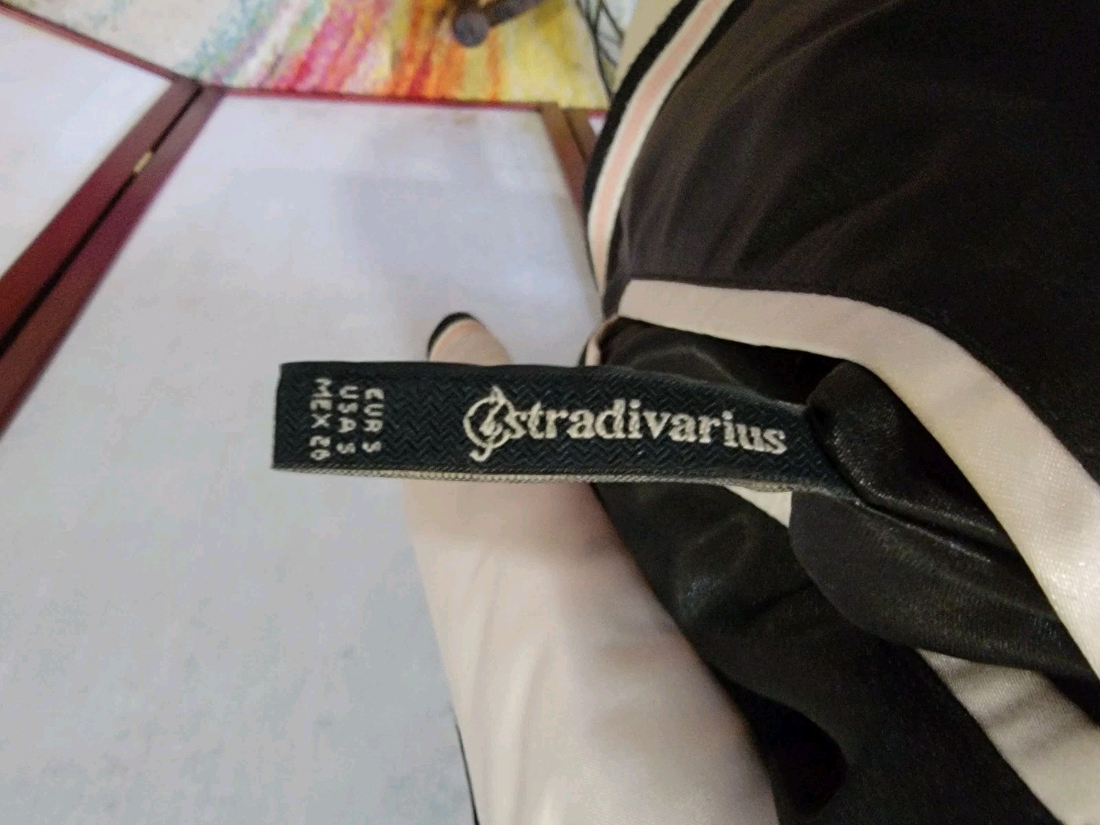 Vtg Embroidered Satin Stratavarious Reversible Bomber Jkt Floral Design sz Sml