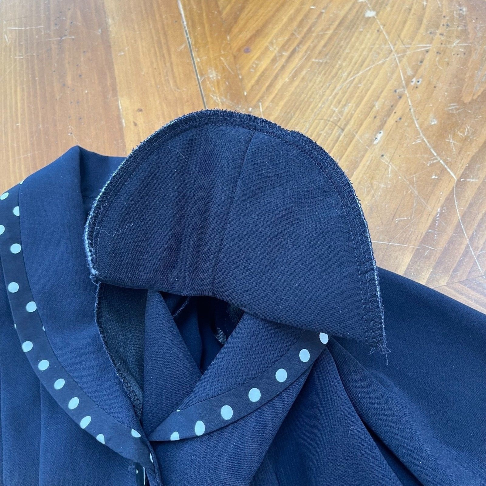 Danny & Nicole Blue Blazer 6P Shoulder Pads Pleats 1990s