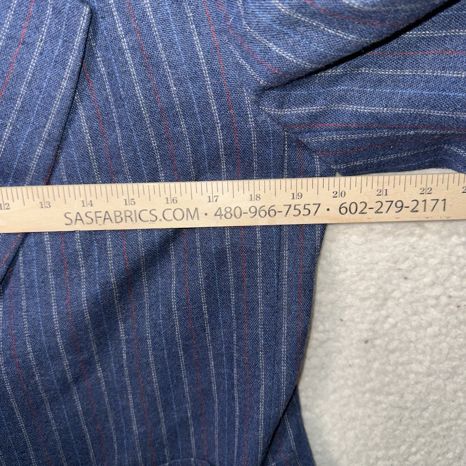 Vintage The Wyndham Collection Blue Pinstriped Blazer Women’s Size 10