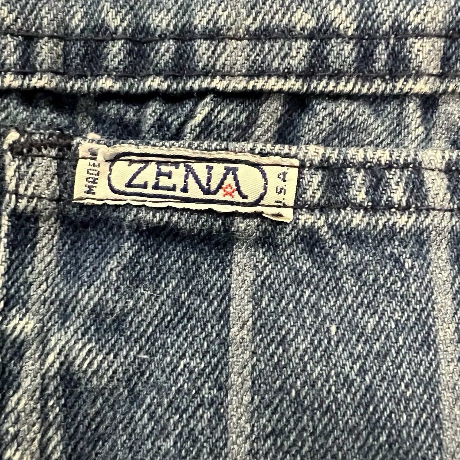 1980’s Zena Comforjean pinstripe denim jeans Vintage