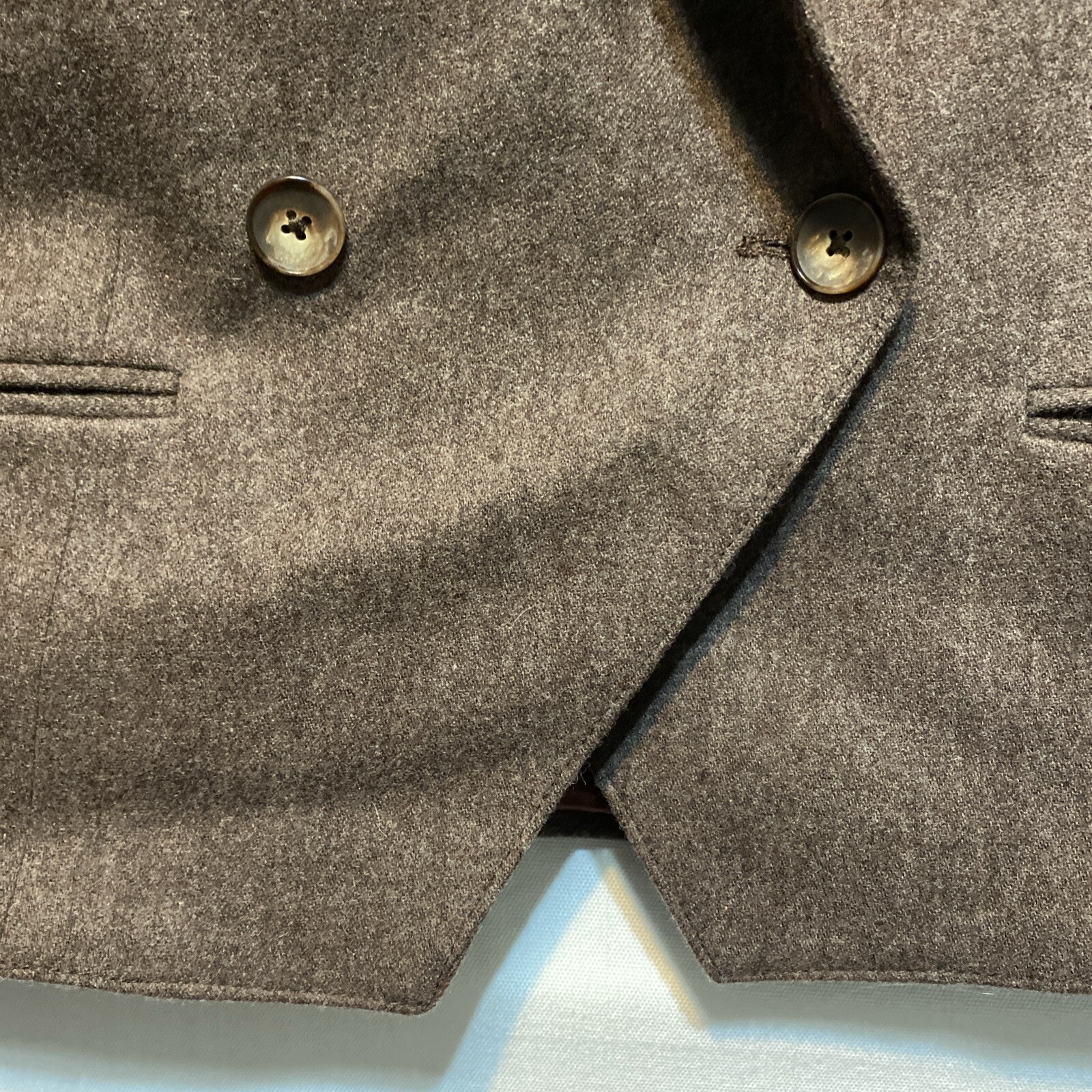 Vintage Gordon of Philadelphia Pure Wool Blend Jacket Double Breasted 10 Brown