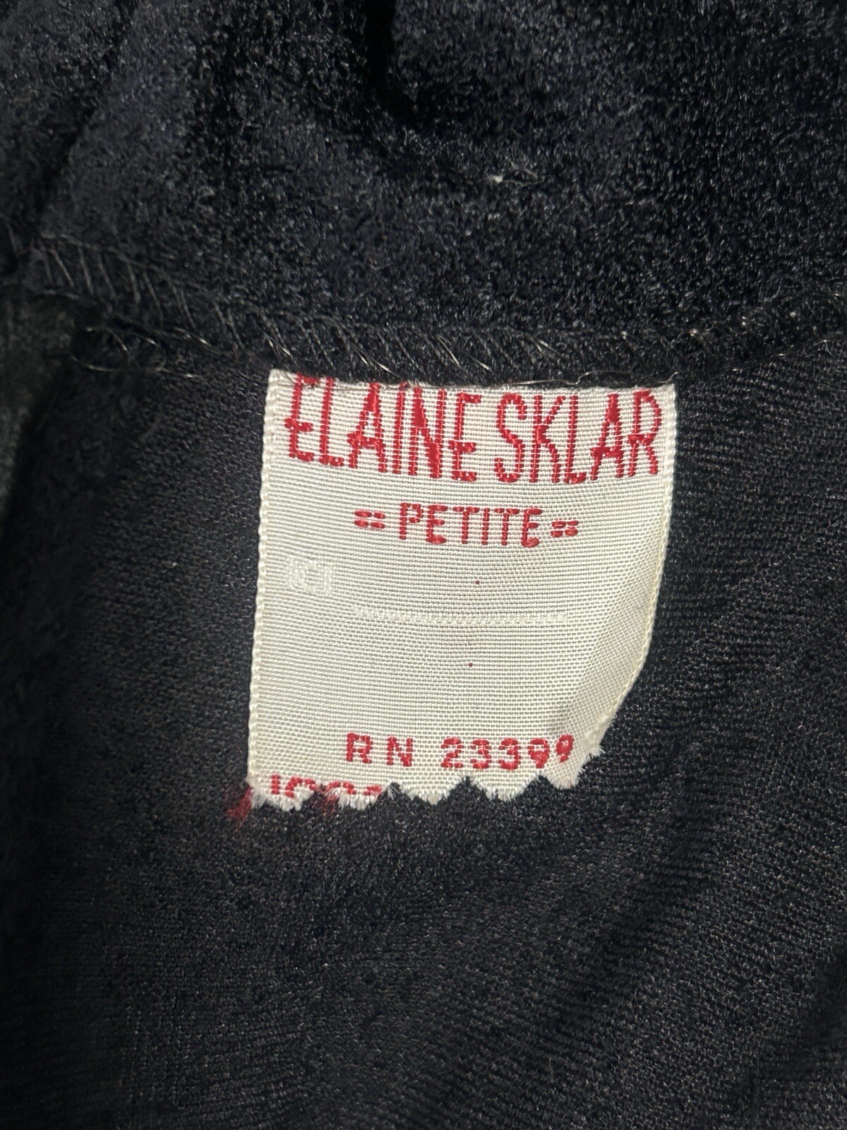Vintage Dress Elaine Sklar Maxi Petite Small Long Sleeve Black Animal Print 60s