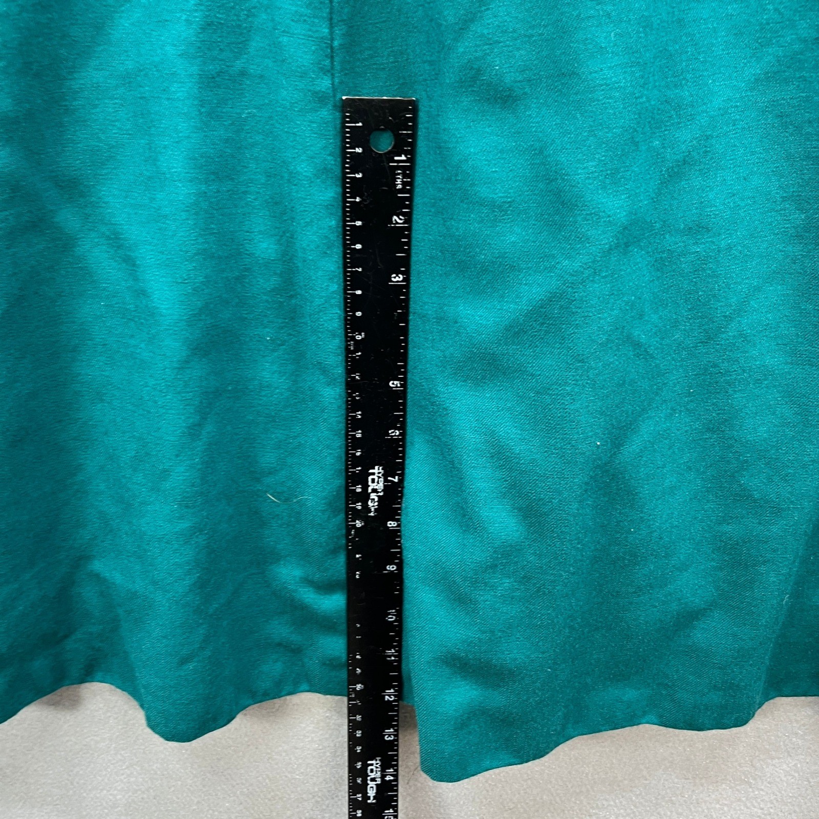 VTG Doncaster Coat Dress Womens 8 Teal Green Double Breasted Gold Button Maxi