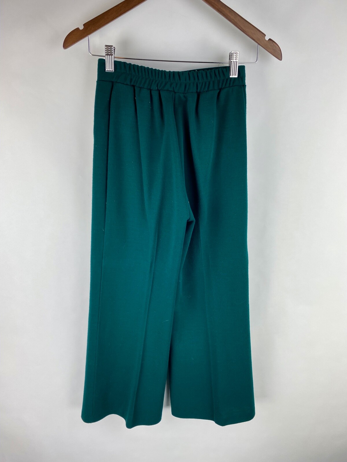 Vtg 70s Womens Size 5/6 Hippy Flare Boho Bell Bottom Pants Wide Leg Turquoise
