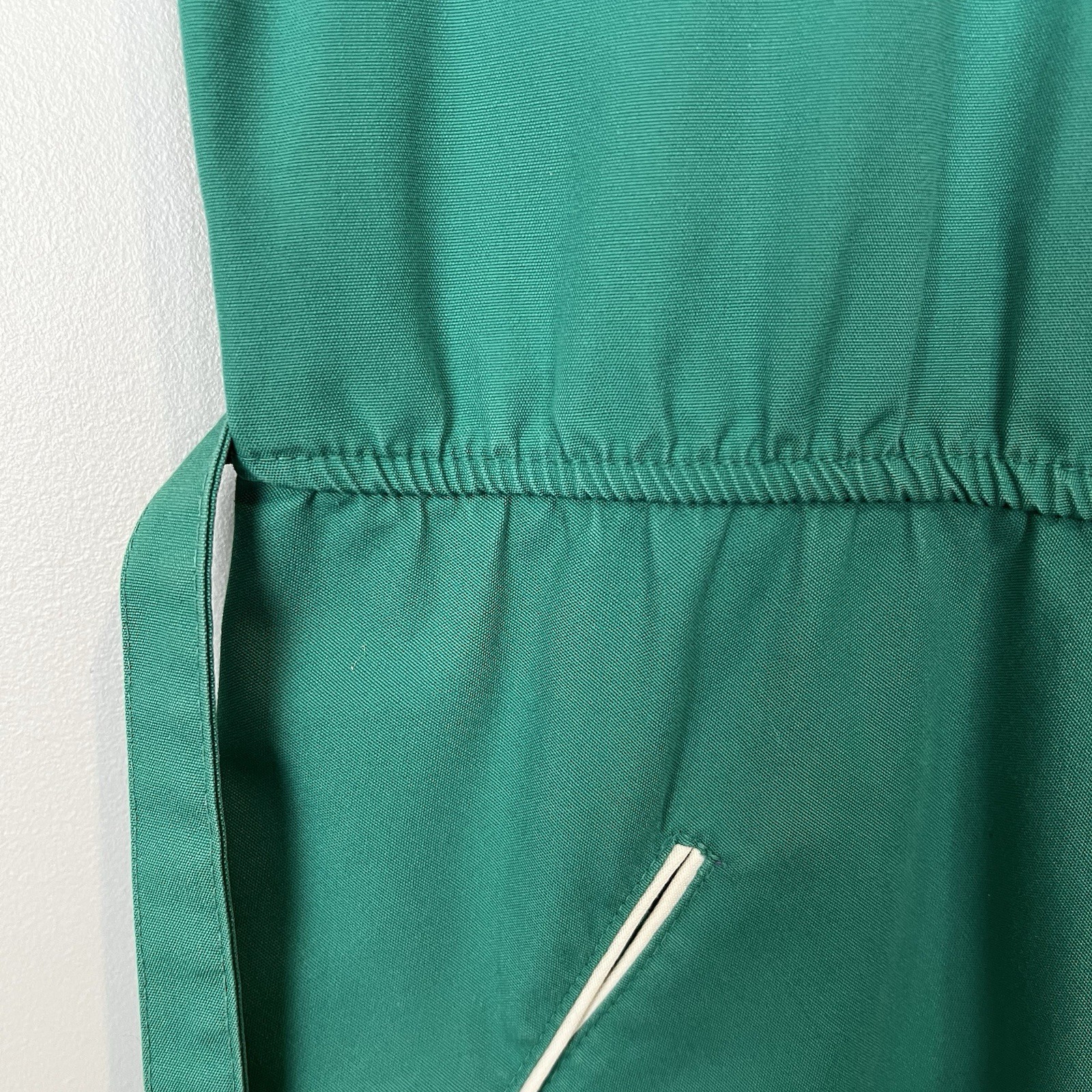 Vintage House Dress Women’s Size 10 Townhouse Green White Details – Runs Small