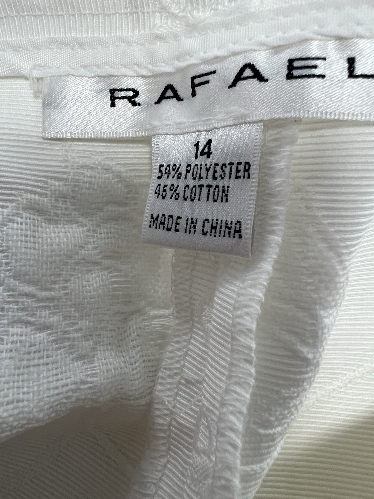 Vintage 90’s Rafael 2 Piece Ivory Suit Set Size 12/14 Granny Core Fashion