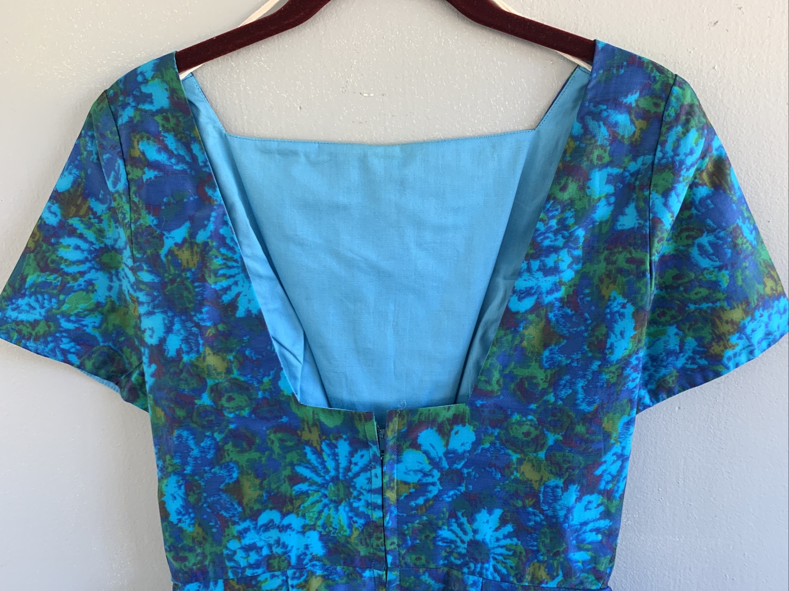 Vintage Mid Century 1950’s Wiggle Floral Silk Dress Couture ELAINE TERRY JRS