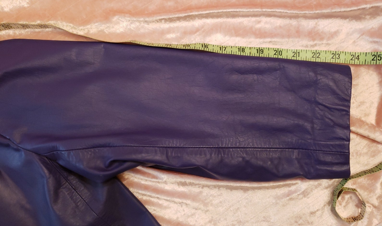 VTG 80s Northside Fashions Purple Leather Jacket Blazer Oversized Retro Womens L